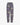 Trousers with a pattern of palm trees and geometric shapes on a white background