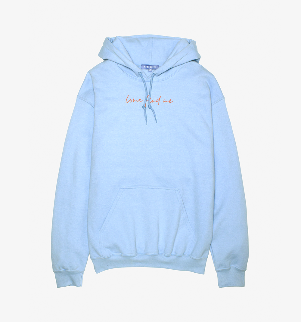 baby blue hoodie